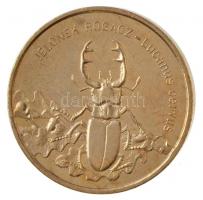 Lengyelország 1997. 2Zl sárgaréz Szarvasbogár T:1,1- Poland 1997. 2 Zlote Brass Jelonek Rogacz - Lucanus cervus C:UNC,AU  Krause Y#329