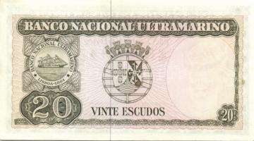 Timor 1963-67. 20Esc, 50Esc, 100Esc, 500Esc egy kivételével komplett sor!  T:I