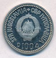 Jugoszlávia 1987. 100D "Karadzsics" eredeti tokban tanúsítvánnyal T:1 (eredetileg PP)
Yug...