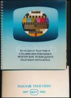 MTV. Magyar Televízió. 1957-1982. Bp.,1981, MTV. Kiadói spirál-kötésben, kissé viseltes kiadói kartontokban, alapvetően jó állapotban.+Magyar Televízió 1957-1982. Képeslapfüzet, 10 képeslappal. Jó állapotban.