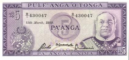 Tonga 1989.3.15. 5P T:I