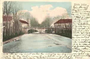 1910 Gyula, Körös hídja (EK)