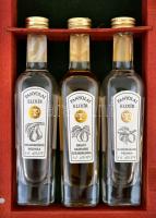 Panyolai Elixír válogatás, fa díszdobozban, 3 db, 5 cl / üveg