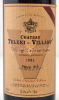 1997 Teleki-Villányi Villányi Cabernet franc száraz vörösbor, 0,75 l, ajándékozási gravírozással