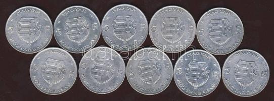 1947. 5Ft Ag (10x) "Kossuth" T:2,2/3