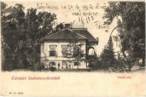 Szobráncfürdő, Sobrance; Váradi villa. W. G. 1424. / villa (ázott / wet damage)
