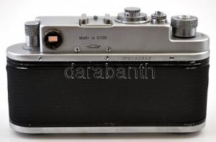 Zorkij-4 távmérős fényképezőgép, Jupiter-8 2/50 mm objektívvel, eredeti bőr tokjában, jó állapotban ...