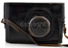 Zorkij-4 távmérős fényképezőgép, Jupiter-8 2/50 mm objektívvel, eredeti bőr tokjában, jó állapotban ...