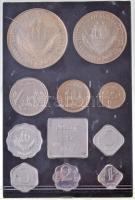 India 1974. 1p-50R (10xklf) forgalmi sor eredeti dísztokban, benne 1974. 50R Ag F.A.O. + India Government Mint emlékérem T:1 (eredetileg PP) India 1974. 1 Paisa - 50 Rupees (10xdiff) coin set in original case, including 1974. 50 Rupees Ag F.A.O. + India Government Mint commemorative medal C:UNC (originally PP)