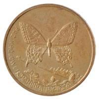 Lengyelország 2001. 2Zl sárgaréz Pillangó T:1,1-  Poland 2001. 2 Zlotych Brass Butterfly C:UNC,AU  Krause Y#414