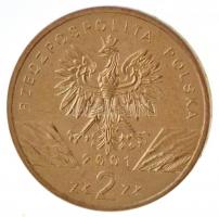 Lengyelország 2001. 2Zl sárgaréz "Pillangó" T:1,1- 
Poland 2001. 2 Zlotych Brass "Bu...