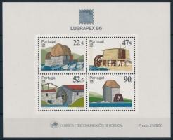 Portugál-brazil bélyegkiállítás LUBRAPEX, malmok blokk Portuguese-Brazilian Stamp Exhibition LUBRAPE...