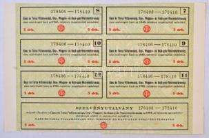 Budapest 1923. "Ganz és Társa-Danubius Gép-, Waggon- és Hajó-Gyár Részvénytársaság" névre ...