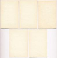 Budapest DN Magyar Nemzeti Bank "Zsákbetétjegy" 25 Ft-ról (5x) sorszámkövetők