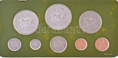 Trinidad és Tobago 1975. 1c-10$ (8xklf) forgalmi sor sérült dísztokban T:PP Trinidad and Tobago 1975. 1 Cent - 10 Dollars (8xdiff) coin set in damaged case C:PP
