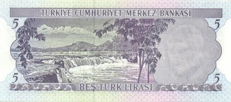 Törökország 1970-82. 5L, 10L, 20L, 50L, 100L, 500L, 1000L egy kivételével komplett sor! T:I