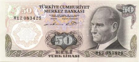 Törökország 1970-82. 5L, 10L, 20L, 50L, 100L, 500L, 1000L egy kivételével komplett sor! T:I