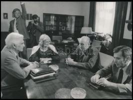 cca 1980 Kádár János rendezvényeken, 3 db fotó, 13×18 cm