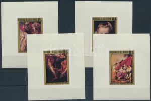 1978 Rubens festmények Mi 537-540 de luxe blokksor