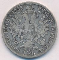 Ausztria 1882. 1Fl Ag "Ferenc József" T:2- 
Austria 1882. 1 Florin Ag "Franz Joseph&...