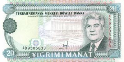 Türkmenisztán 1993. 1M, 5M, 10M, 20M T:I