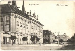 Szombathely, Szily János utca, kerékpár. Hodászy Zsigmond kiadása (EK)