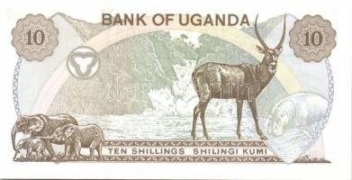 Uganda 1973-77. 5Sh, 10Sh, 20Sh, 50Sh, 100Sh komplett sor! T:I