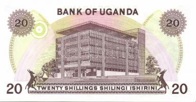 Uganda 1973-77. 5Sh, 10Sh, 20Sh, 50Sh, 100Sh komplett sor! T:I