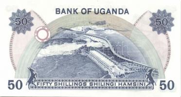 Uganda 1973-77. 5Sh, 10Sh, 20Sh, 50Sh, 100Sh komplett sor! T:I