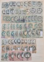 Rendkívül tartalmas magyar okmánybélyeg gyűjtemény 1854-től jó értékekkel, másodpéldányokkal, eltéré...