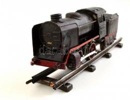 cca 1940 Märklin mozdony kocsikkal, kulccsal és sínekkel, működik