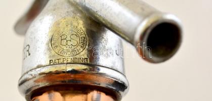 Jewsbury&Brown szódásüveg, apró csorbákkal, m: 30 cm