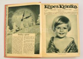 1930 A Képes Krónika Szépirodalmi, művészeti és társadalmi hetilap XII évfolyamának 1. féléve bekötve