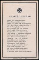 1943 A II. világháborúban elesett német katona halotti értesítője