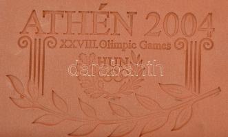 2004 "Athén 2004", olimpiai emlék tégla, díszdobozban, Wuenerberger Téglaipari Rt