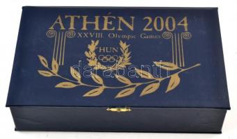 2004 "Athén 2004", olimpiai emlék tégla, díszdobozban, Wuenerberger Téglaipari Rt
