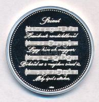 Csontos Attila (?-?) 2016. "Szózat emlékérem" jelzett Ag emlékérem (10g/0.999/30mm) T:PP k...