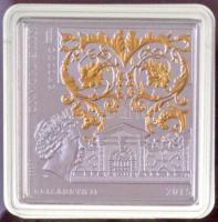 Niue 2015. 1$ Ag "Mona Lisa" multicolor festett, részben aranyozott, eredeti dísztokban (2...