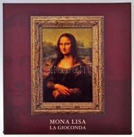 Niue 2015. 1$ Ag "Mona Lisa" multicolor festett, részben aranyozott, eredeti dísztokban (2...