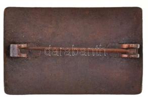 Osztrák-Magyar Monarchia 1914-1918. "55. Gyalogos Hadosztály" fém sapkajelvény (37x23mm) T...