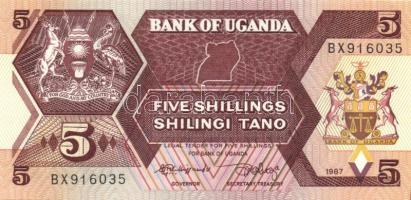 Uganda 1987. 5Sh,10Sh, 20Sh, 50Sh, 100Sh, 200Sh T:I