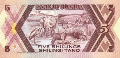 Uganda 1987. 5Sh,10Sh, 20Sh, 50Sh, 100Sh, 200Sh T:I