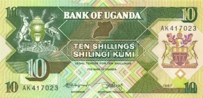 Uganda 1987. 5Sh,10Sh, 20Sh, 50Sh, 100Sh, 200Sh T:I