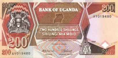 Uganda 1987. 5Sh,10Sh, 20Sh, 50Sh, 100Sh, 200Sh T:I