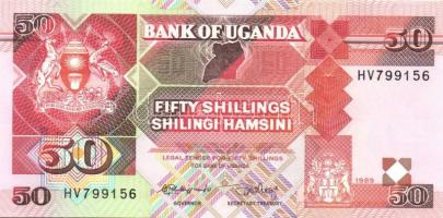 Uganda 1988. 20Sh + 100Sh + 1989. 50Sh T:I
