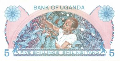 Uganda 1979. 5Sh, 10Sh, 20Sh, 50Sh, 100Sh kpl.sor T:I