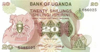 Uganda 1982. 5Sh, 10Sh, 20Sh, 50Sh, 100Sh kpl.sor T:I