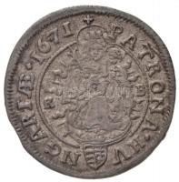 1671K-B 6kr Ag "I. Lipót" Körmöcbánya (3,2g) T:1-,2 kis ph.    
Hungary 1671K-B 6 Kreuzer...