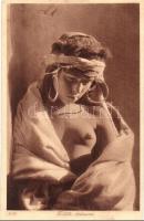 Fillette bédouine / Arabian folklore, nude woman