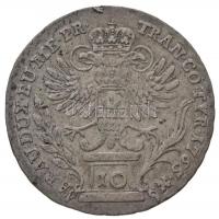 1765. 10kr Ag "Mária Terézia" eltérő körirat (3,78g) T:2 kis ph. / 
Hungary 1765. 10 Kreu...